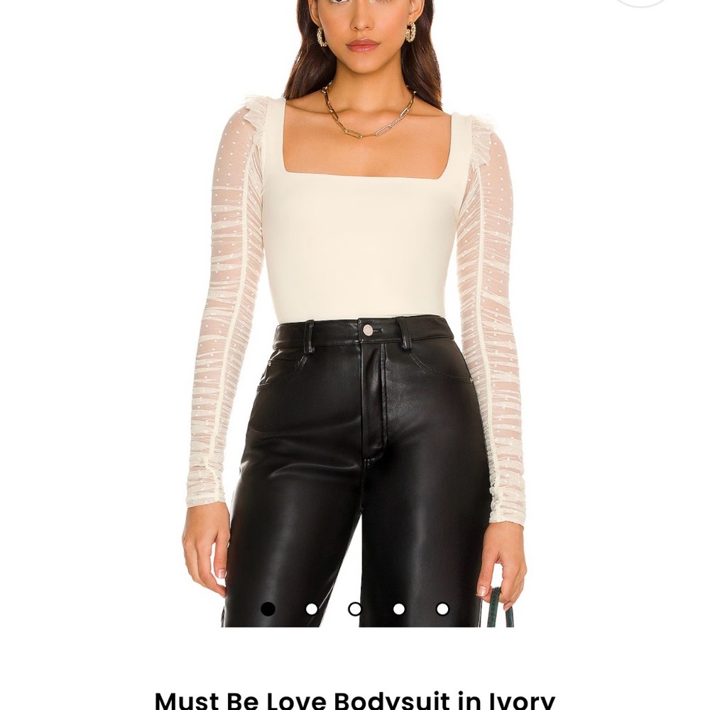 Free People Ivory Bodysuit
